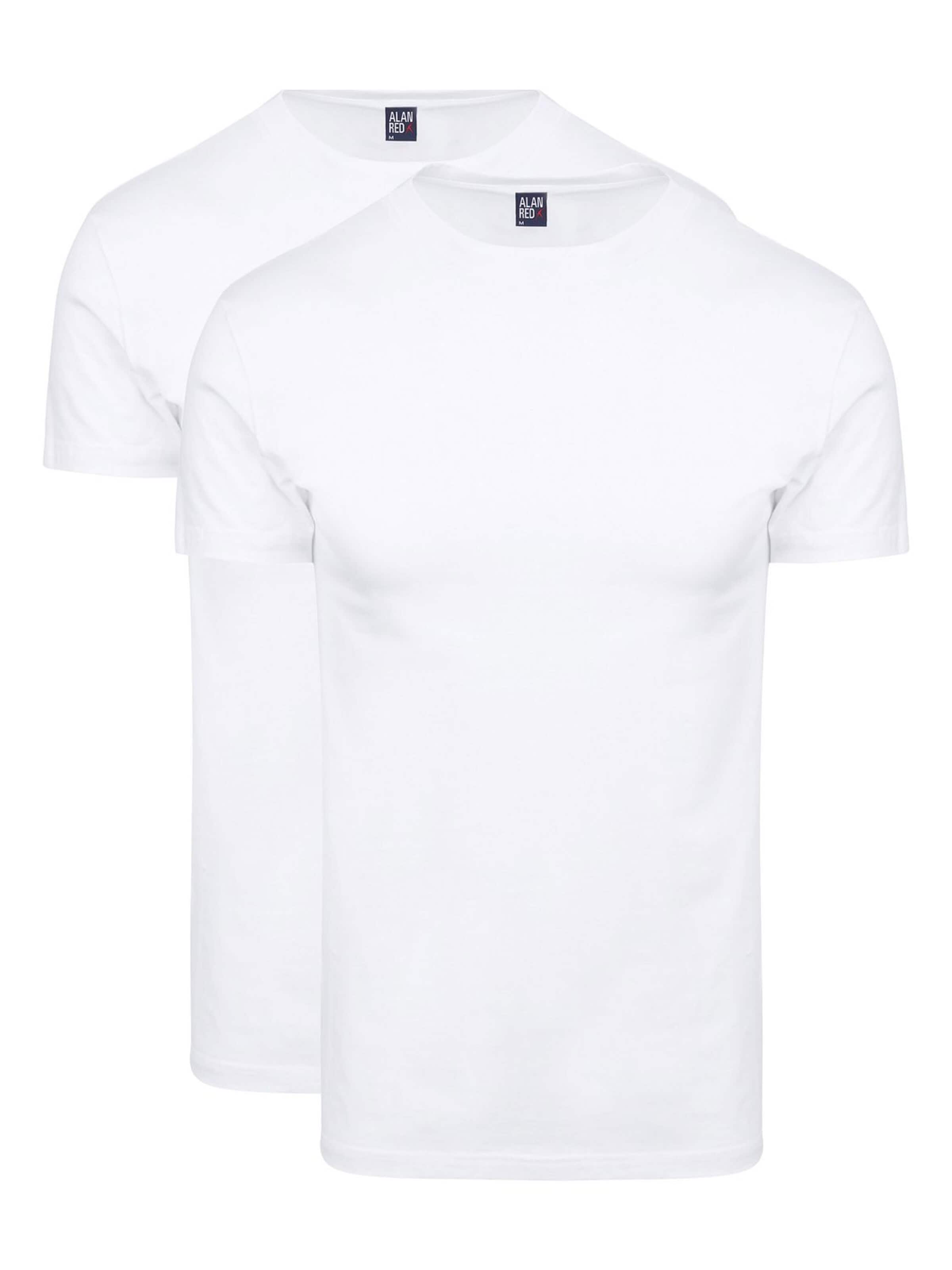 alan red Shirt 'Oakville' in Wit: voorkant