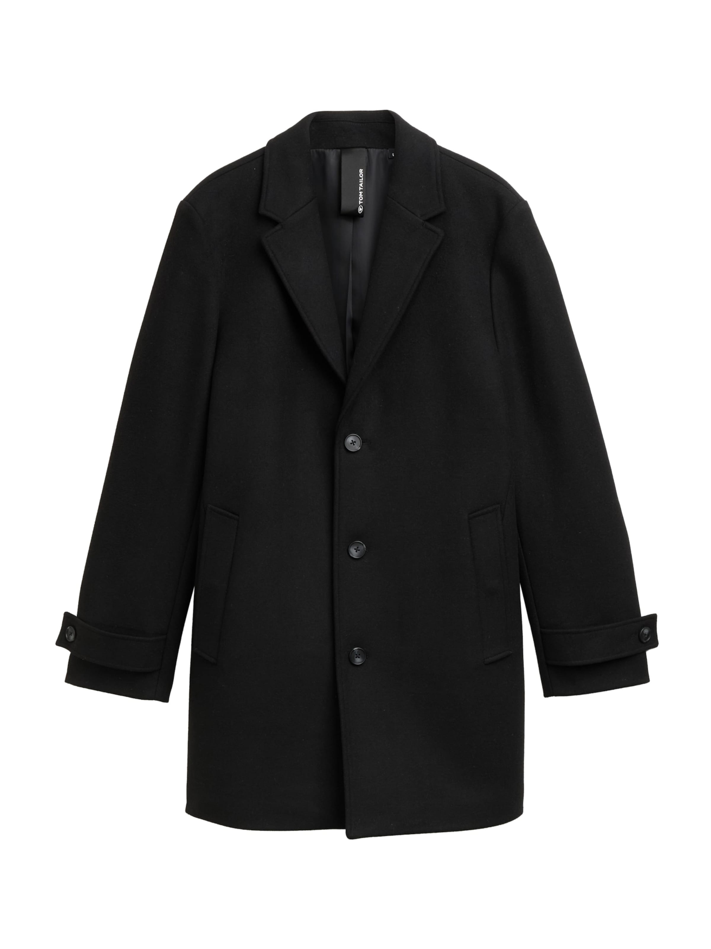 TOM TAILOR Winter coat in Black: front