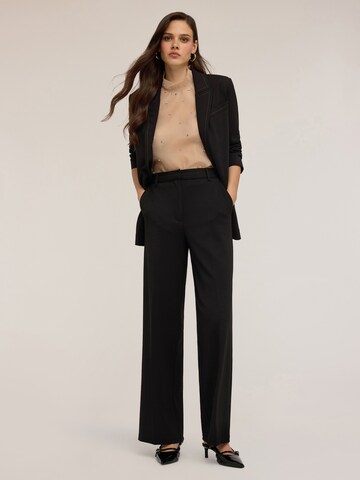 Wide Leg Pantalon MOTIVI en noir
