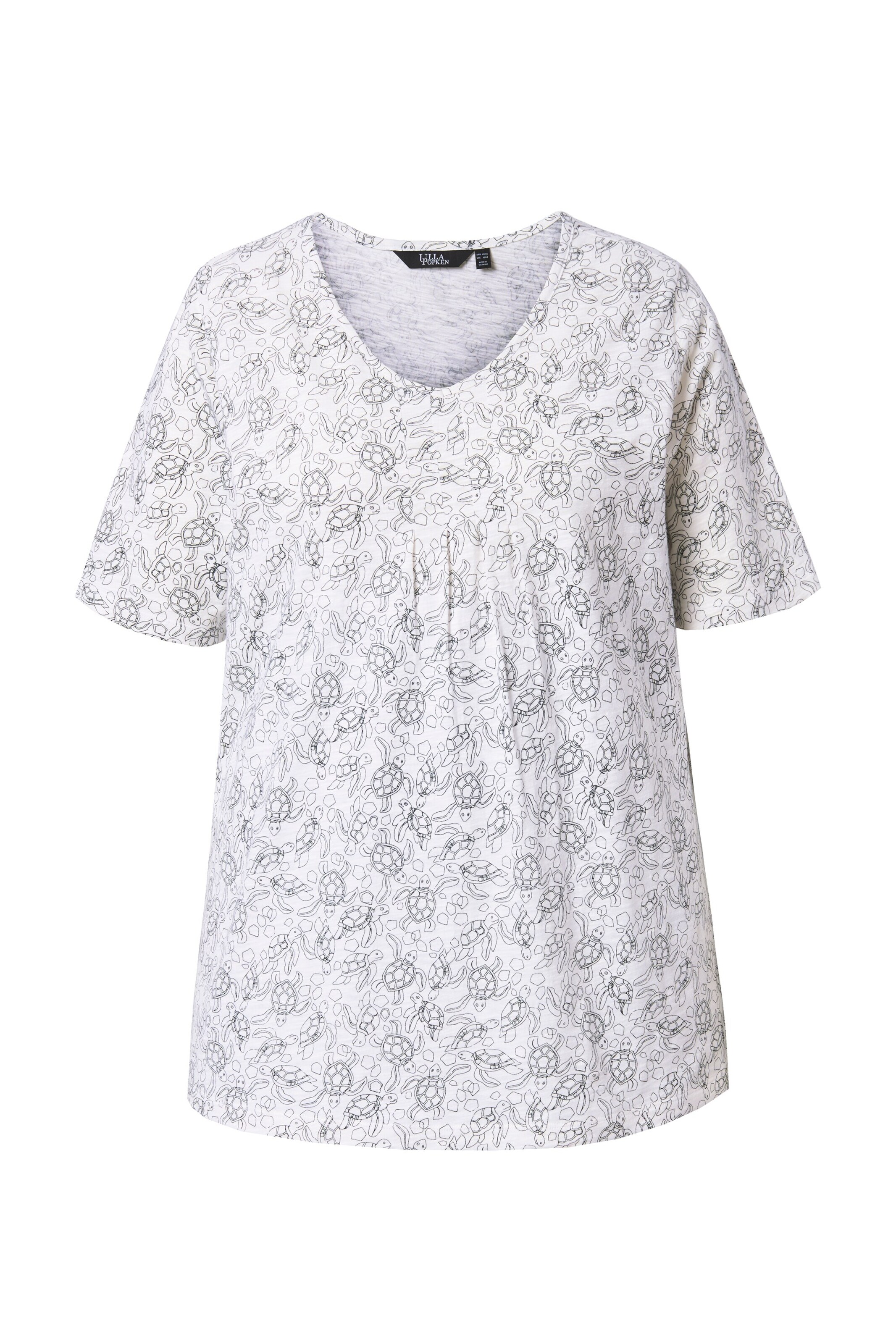 Ulla Popken Shirt in Weiß: Vorderseite