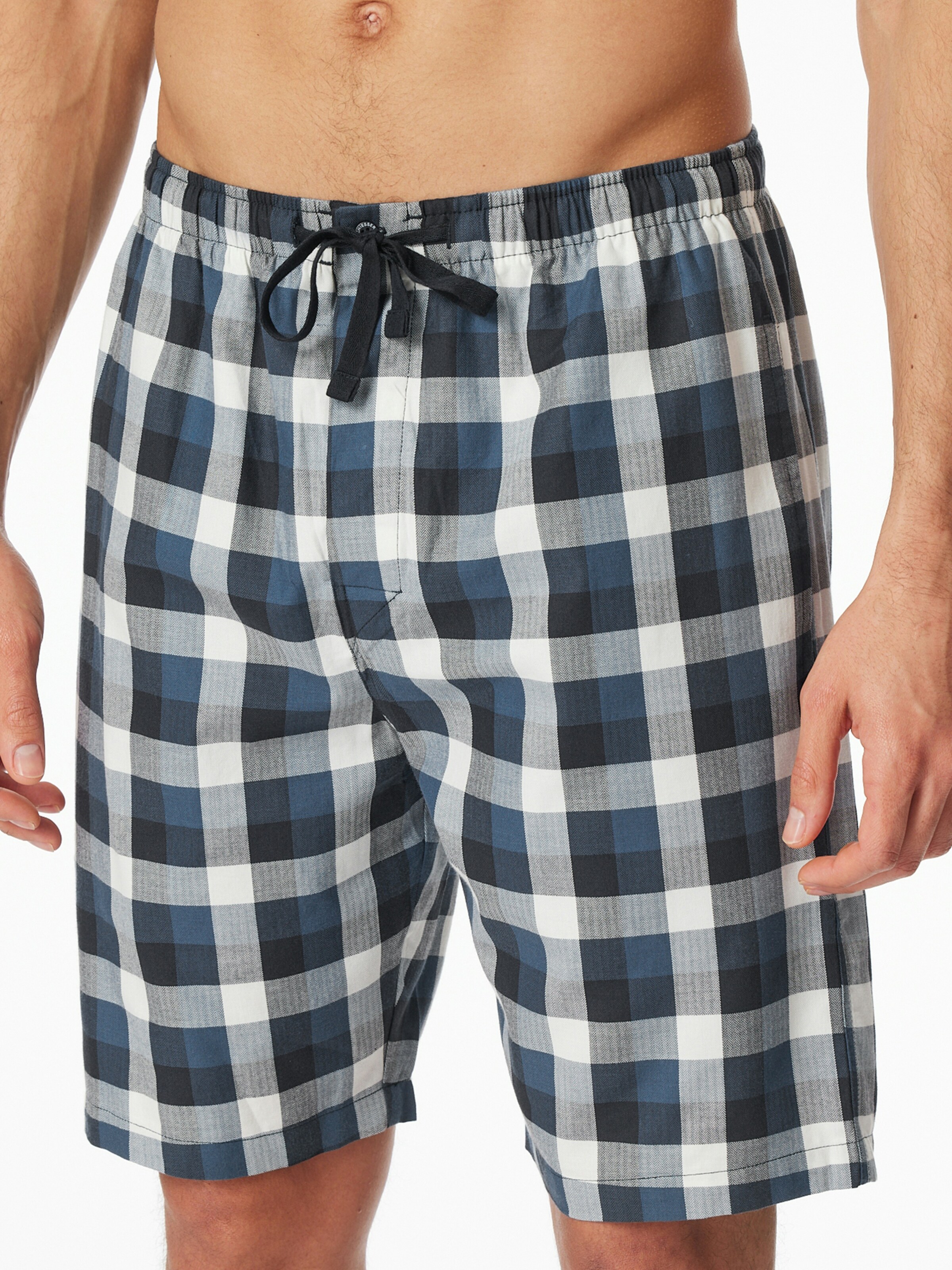 SCHIESSER Pyjamabroek in Blauw