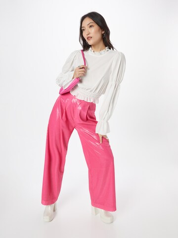 Wide leg Pantaloni con pieghe 'ELENA' di Olivia Rubin in rosa