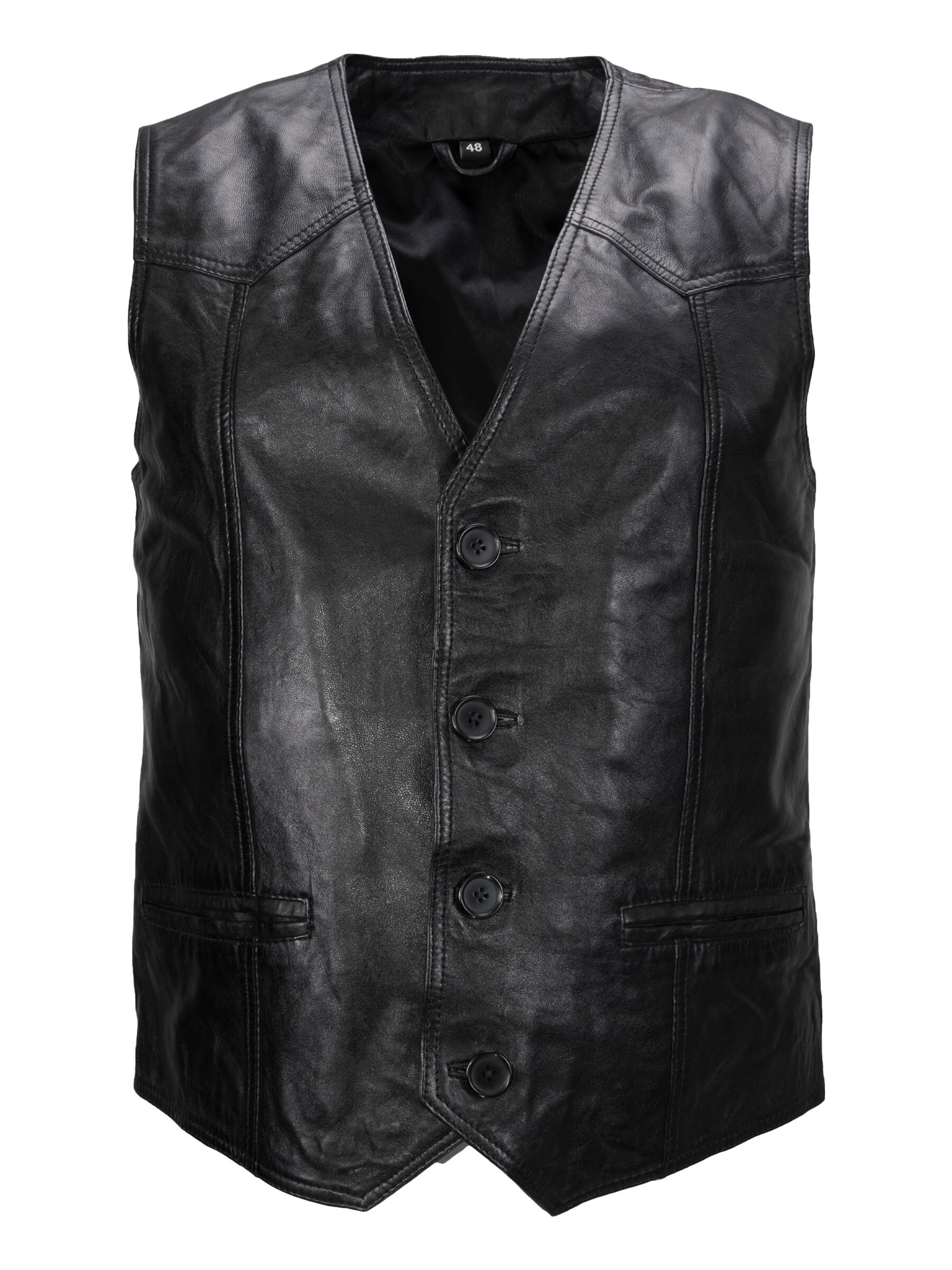 Gilet 'Ludwig' LOLUS en noir : devant