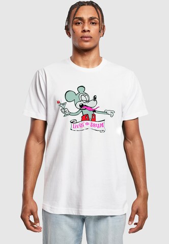 Merchcode T-Shirt 'Drunk Mick' in Weiß: Vorderseite