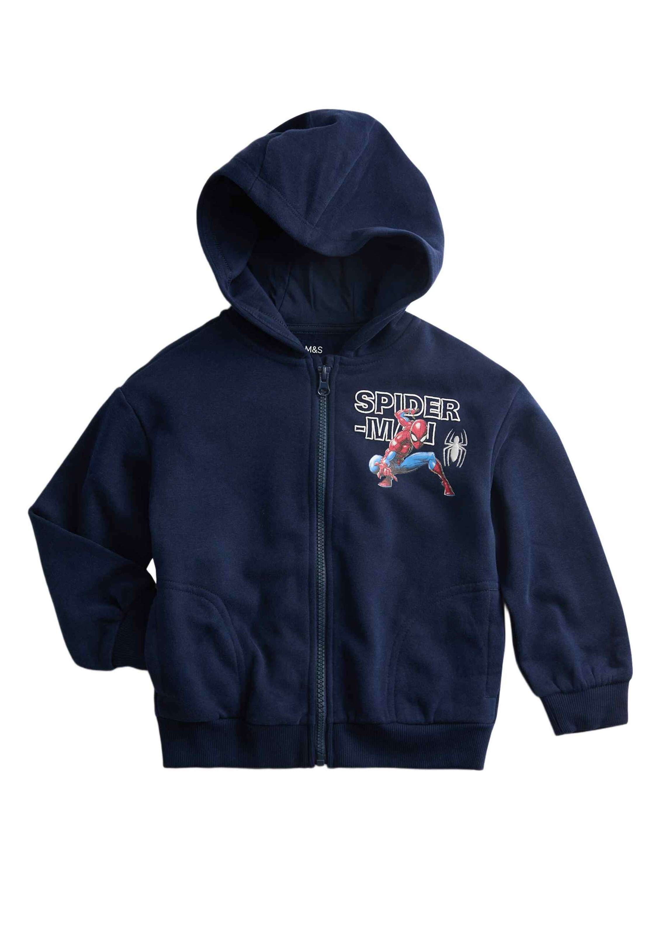 Giacca di felpa 'Spider-Man™' di Marks & Spencer in blu: frontale