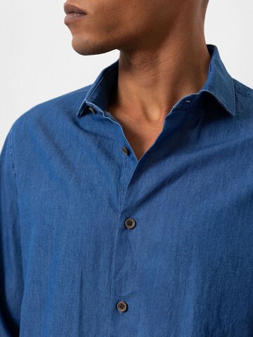 Antioch Regular fit Button Up Shirt in Blue