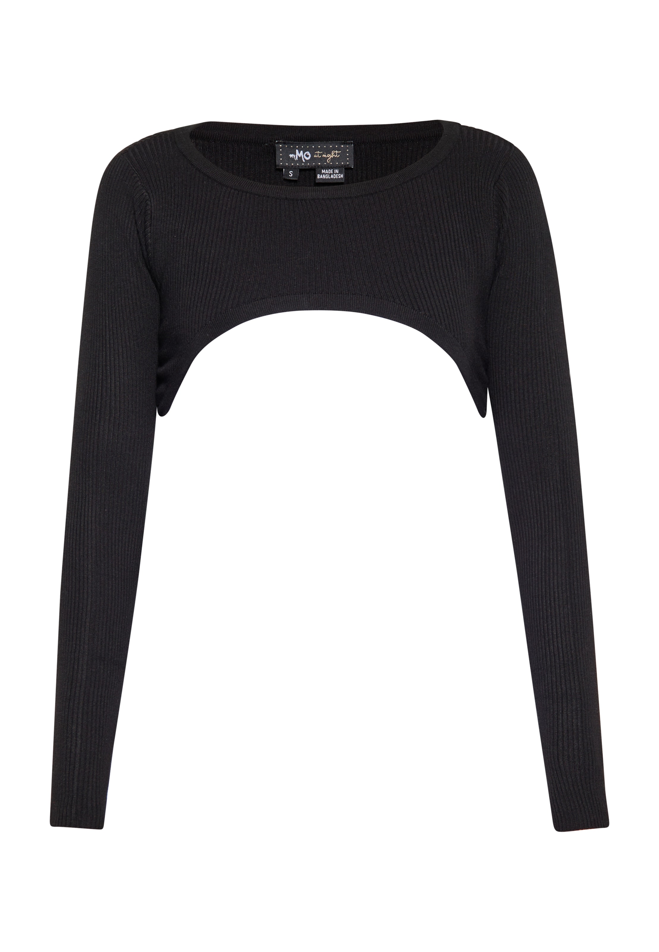 myMo at night Top in Schwarz: Vorderseite