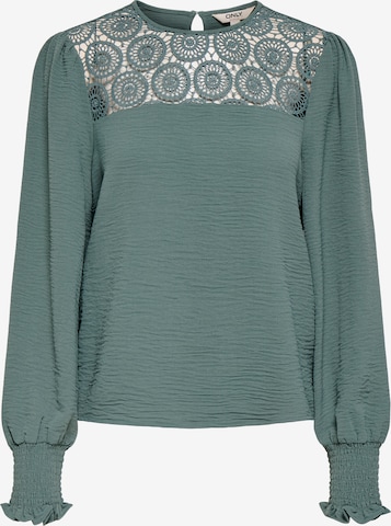 ONLY Bluza 'ONLMette' | zelena barva: sprednja stran
