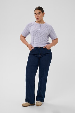 KAFFE CURVE Sweater 'Birthe' in Purple