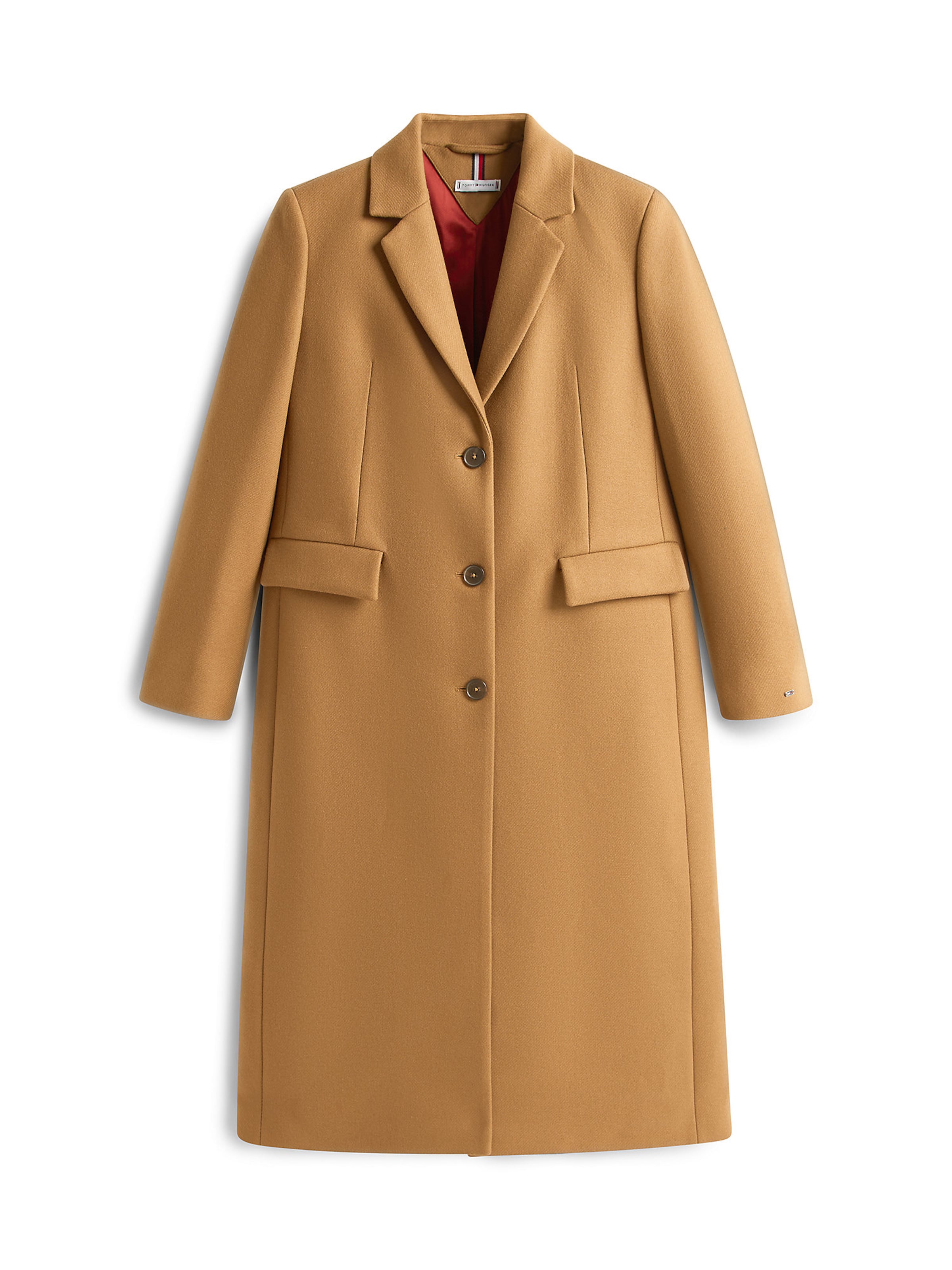TOMMY HILFIGER Between-seasons coat in Brown: front
