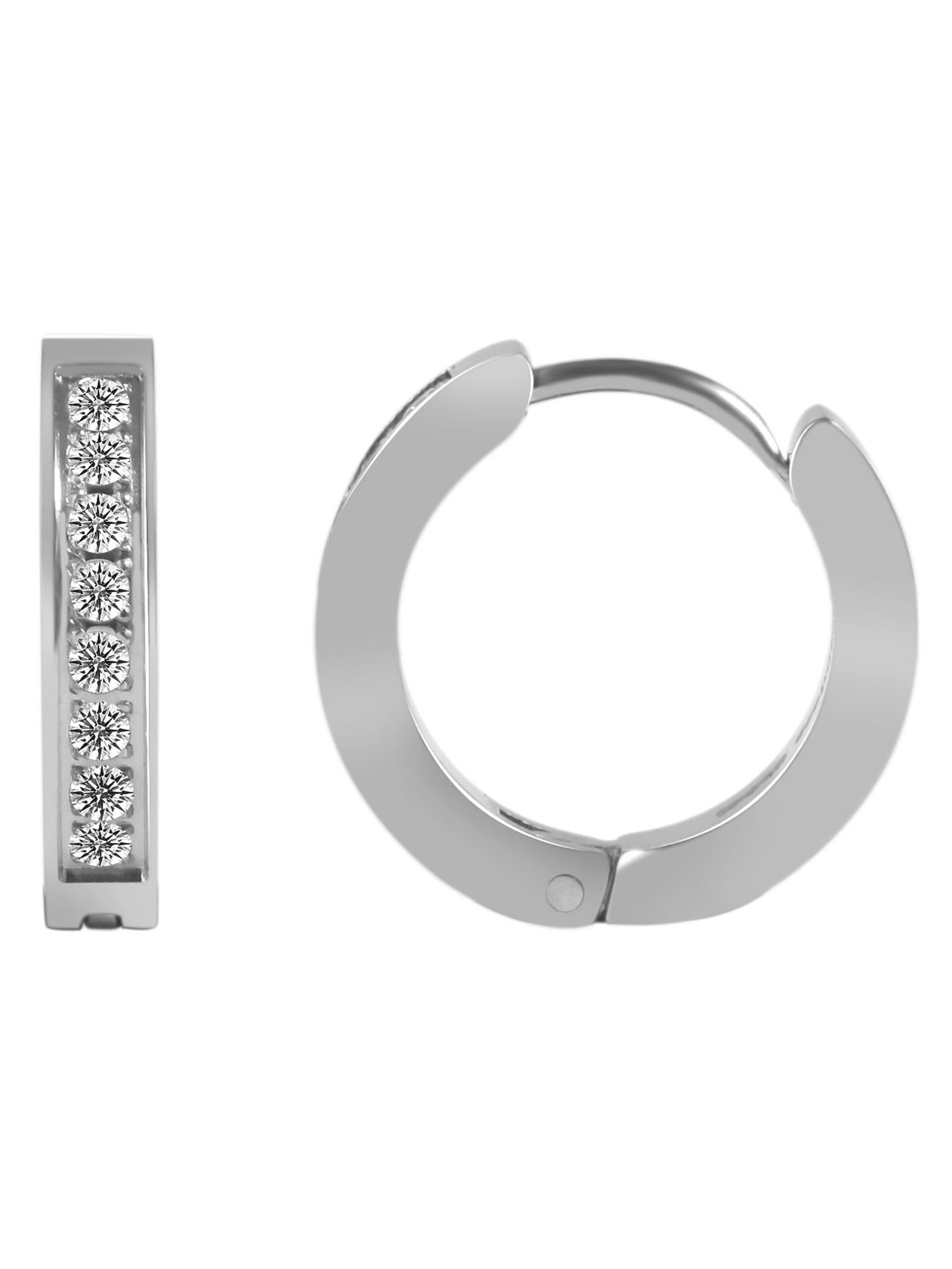 Akzent Earrings 'Finda, hautverträglich' in Silver