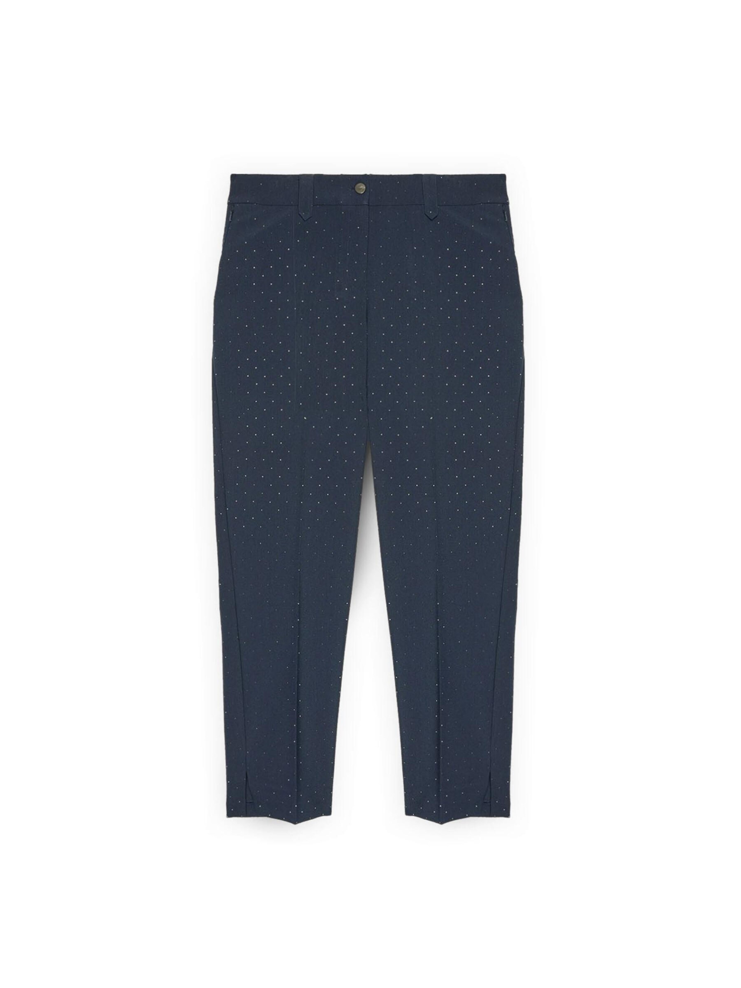 Coupe slim Pantalon Fiorella Rubino en bleu : devant