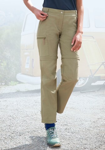 LASCANA ACTIVE Regular Outdoorhose in Grün: predná strana