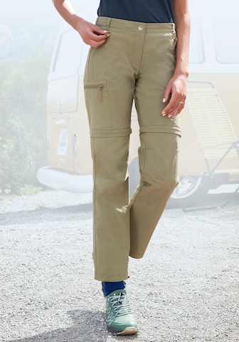 LASCANA ACTIVE Regular Outdoorhose in Grün: predná strana