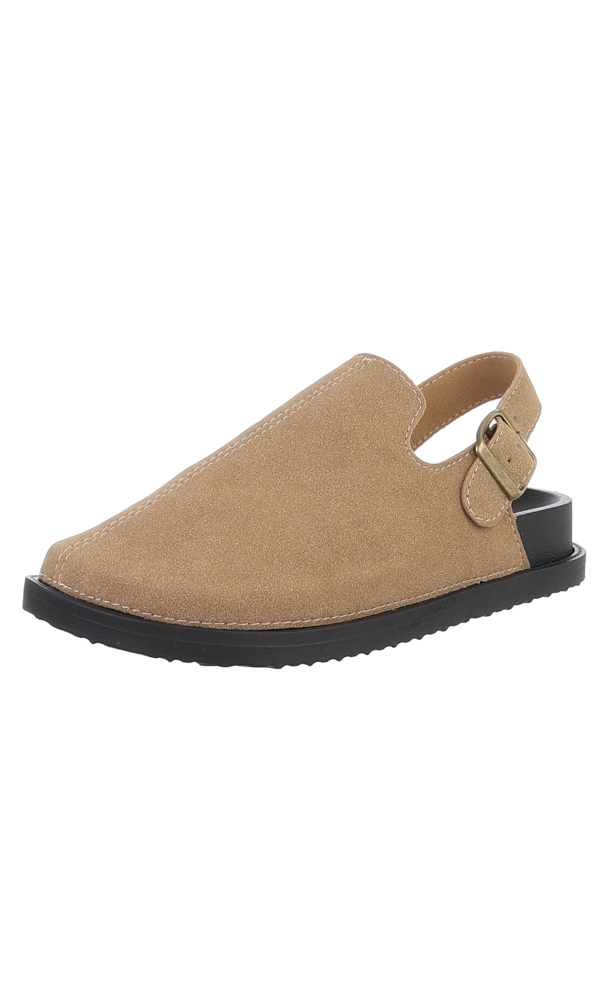 Ital-Design Clogs in Brown: front