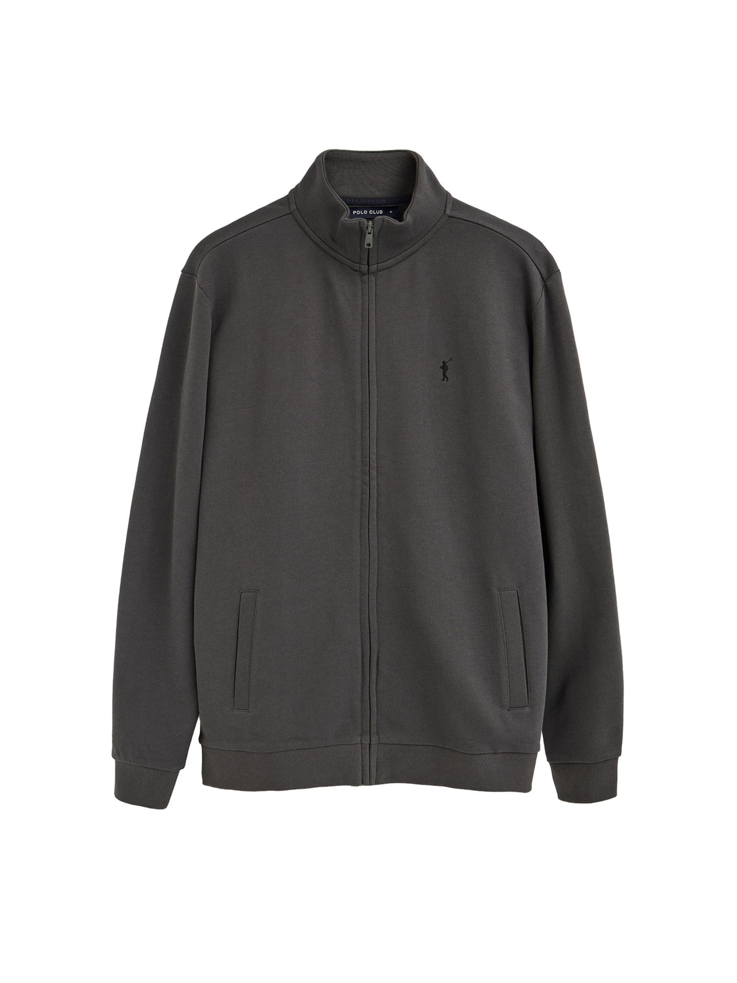 Polo Club Zip-Up Hoodie 'Rigby' in Dark grey, Item view