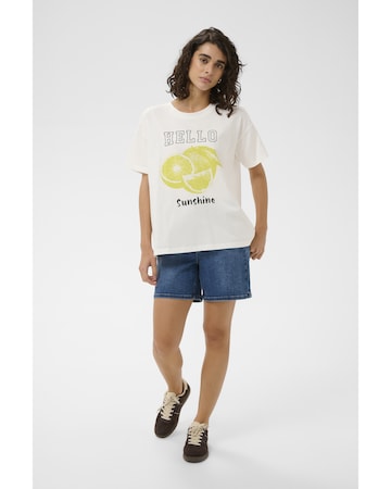 T-shirt Kaffe en blanc