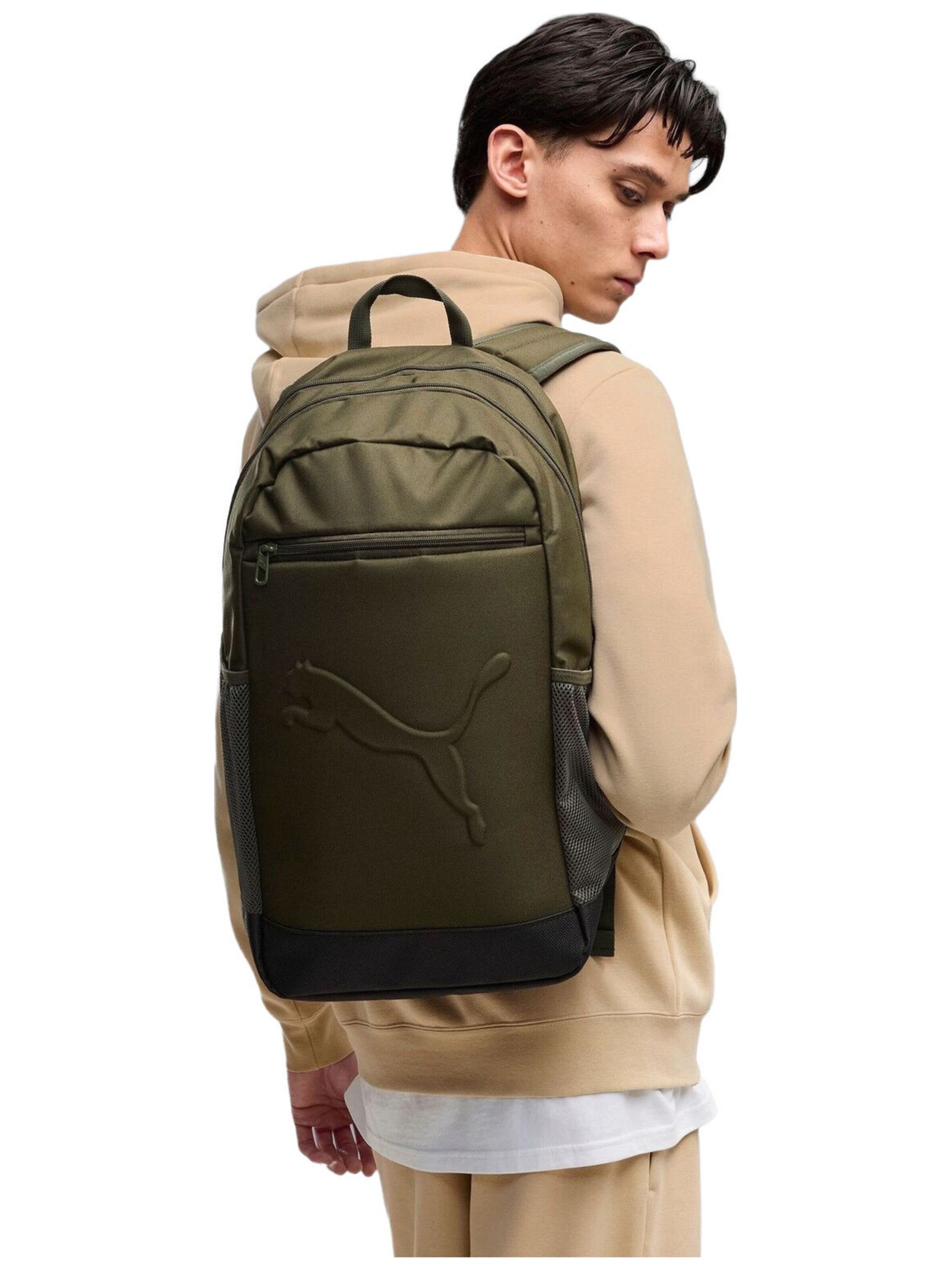 PUMA - Mochila 'Puma Buzz Backpack 28L' en verde: frente