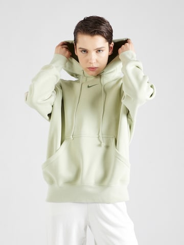 Nike Sportswear Суичър 'Phoenix Fleece' в зелено: отпред