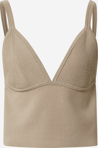 Tops en tricot 'Braga' JUST FEMALE en beige : devant