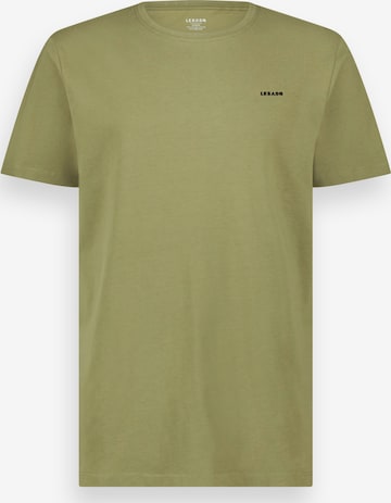 LEBASQ Shirt 'The Baker Crew Neck' in Grün: Vorderseite