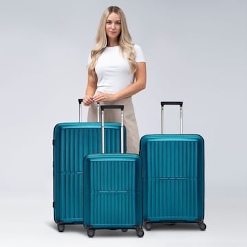 Pactastic Suitcase Set 'Collection 01' in Blue: front