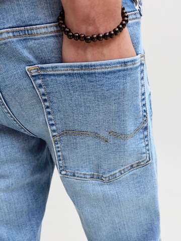 JACK & JONES Tapered Jeans 'JJIMike JJOriginal' i blå