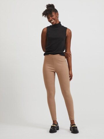 VILA - Skinny Leggings 'Laura Lou' em bege