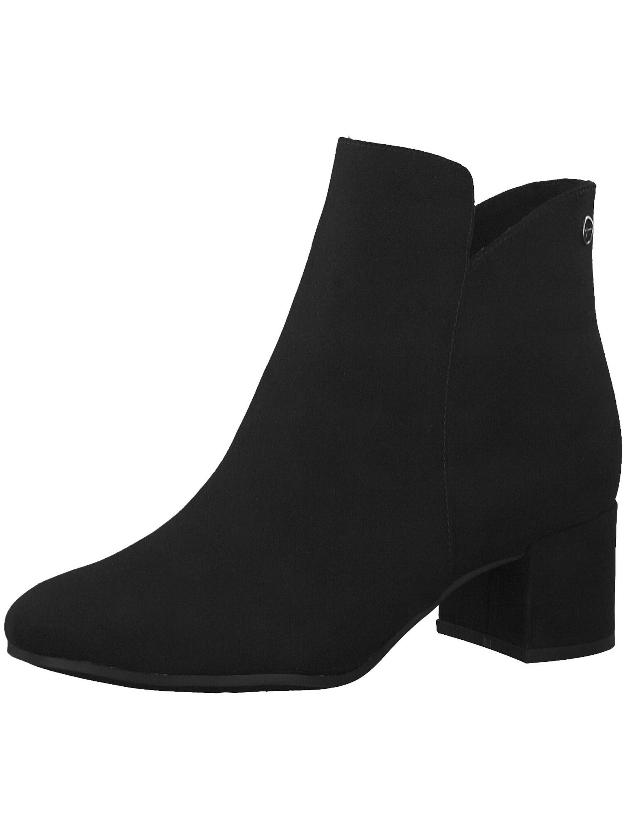 Cizme glezne de la Tamaris pe negru: față