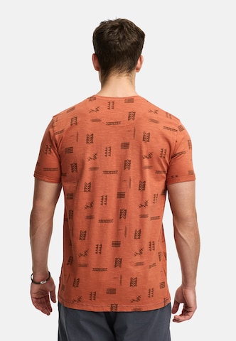 INDICODE JEANS T-Shirt 'Asbjorn' in Orange