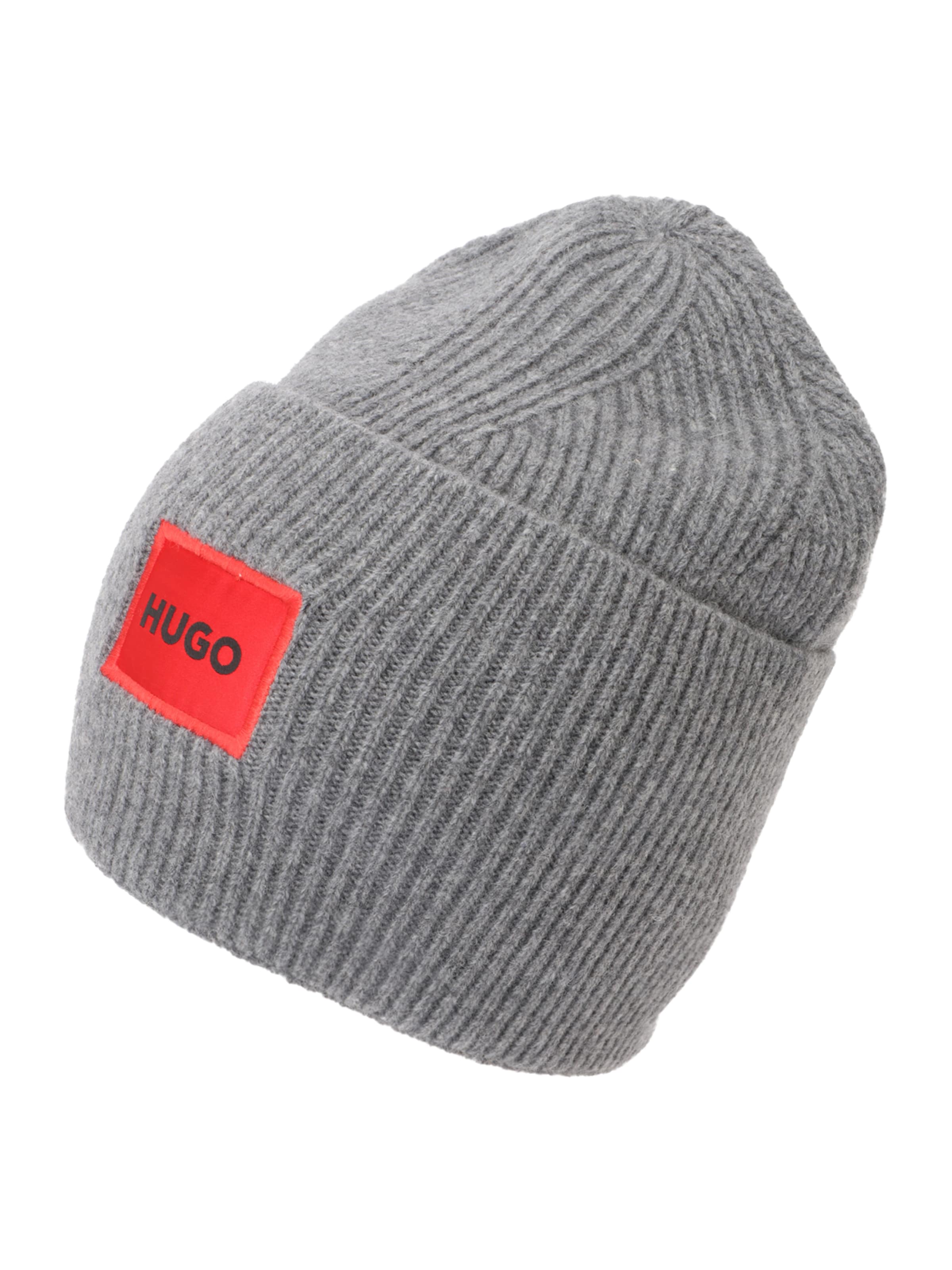 HUGO Шапка &#x27;Xaff 6&#x27; в Серый: спереди