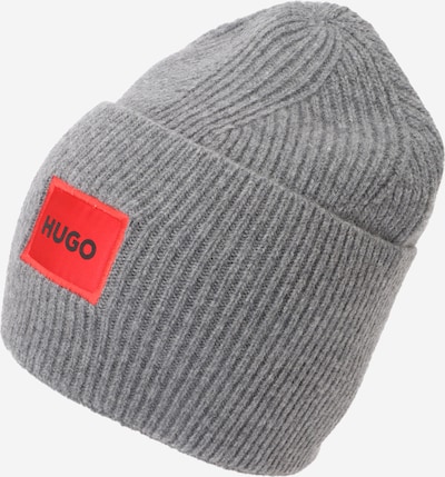 Megzta kepurė 'Xaff 6' iš HUGO, spalva – margai pilka / raudona / juoda, Prekių apžvalga