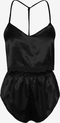 Trendyol Pyžamo – černá: přední strana