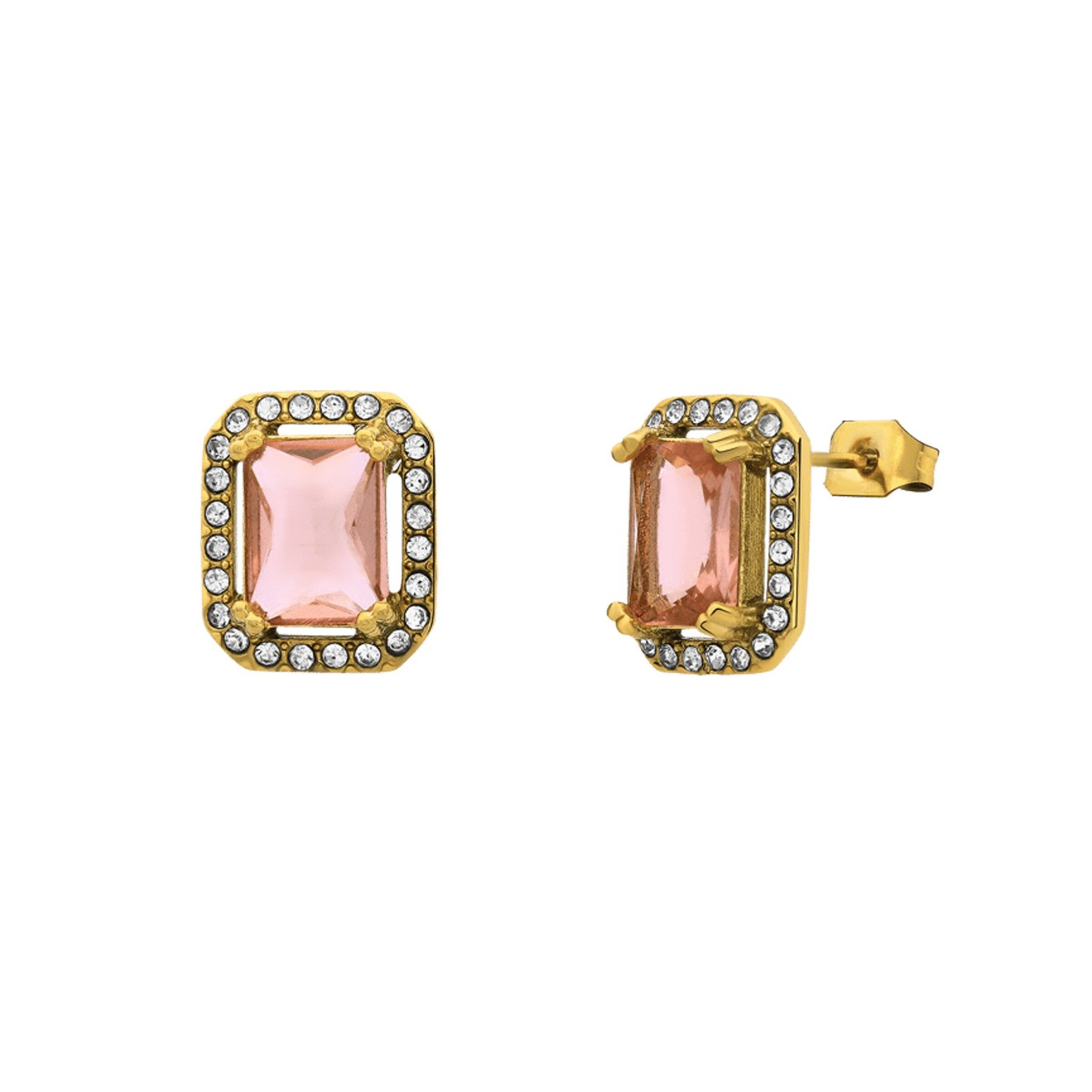 Lucardi Earrings 'Vintage' in Gold: front