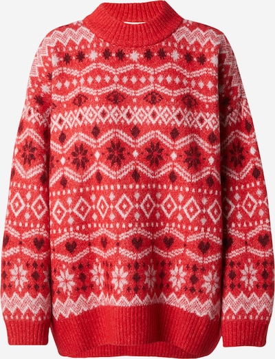 Monki Sweter w kolorze pitaja / białym, Podgląd produktu
