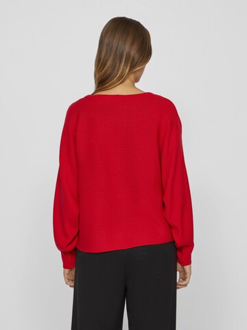 VILA Sweater in Red