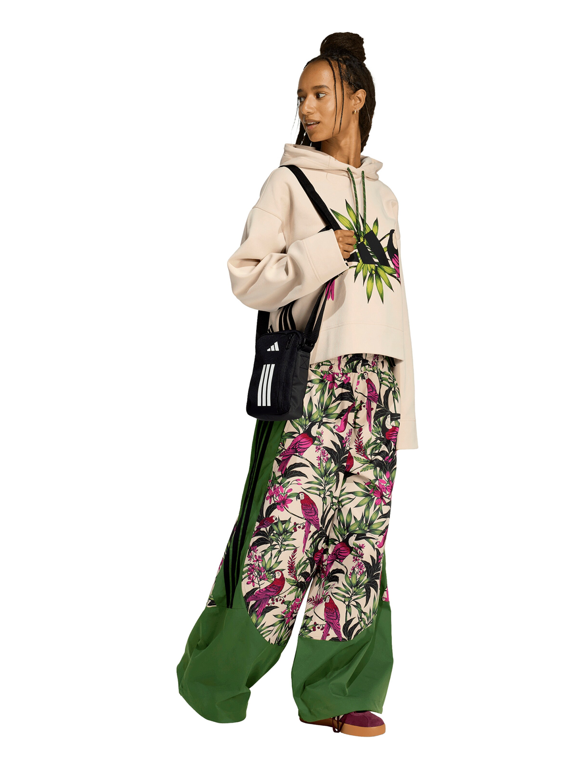 ADIDAS SPORTSWEAR Baggy Sportnadrágok 'FARM PRM' - zöld