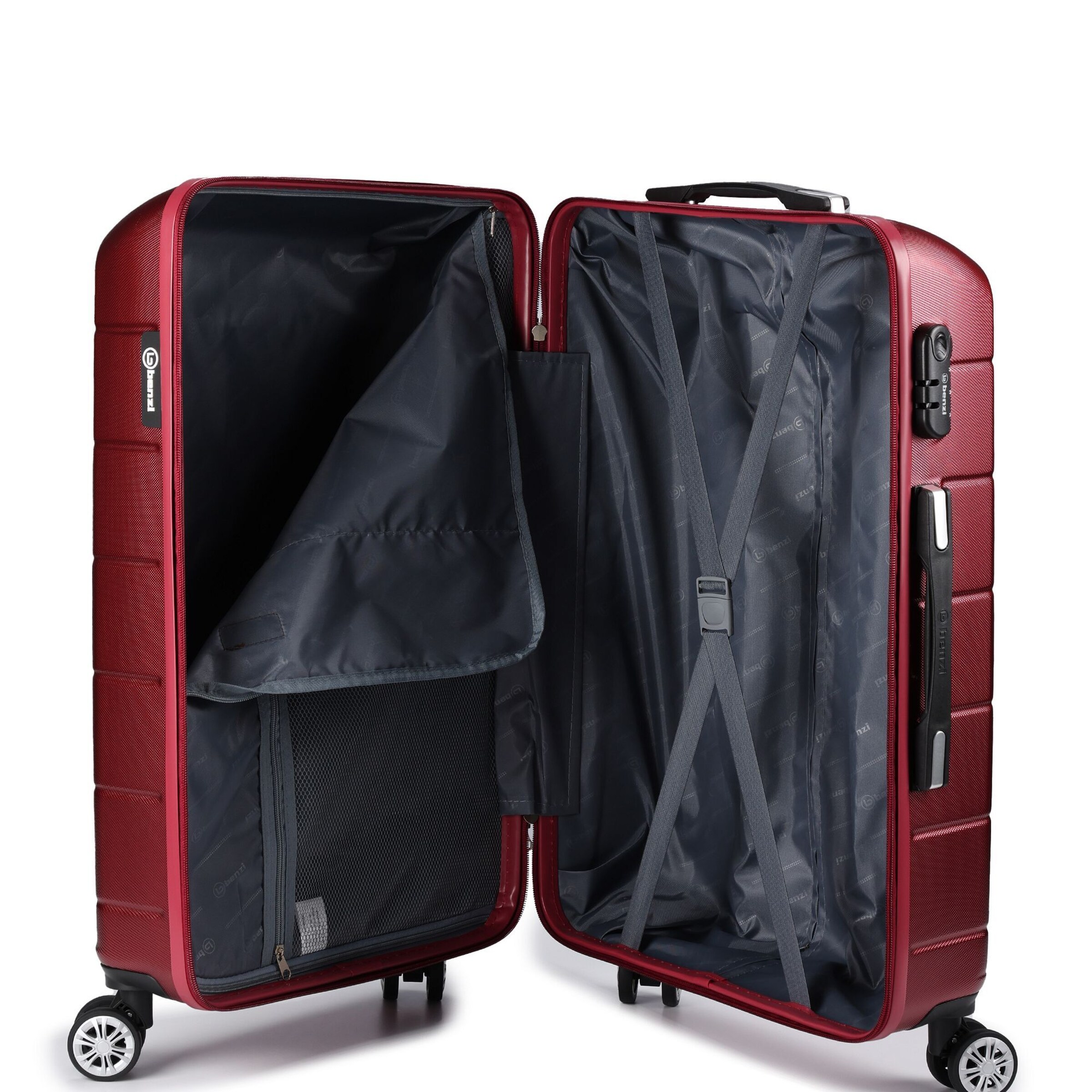 Benzi Suitcase Set in Red