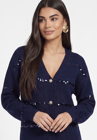 Manteau en tricot 'Festive' faina en bleu