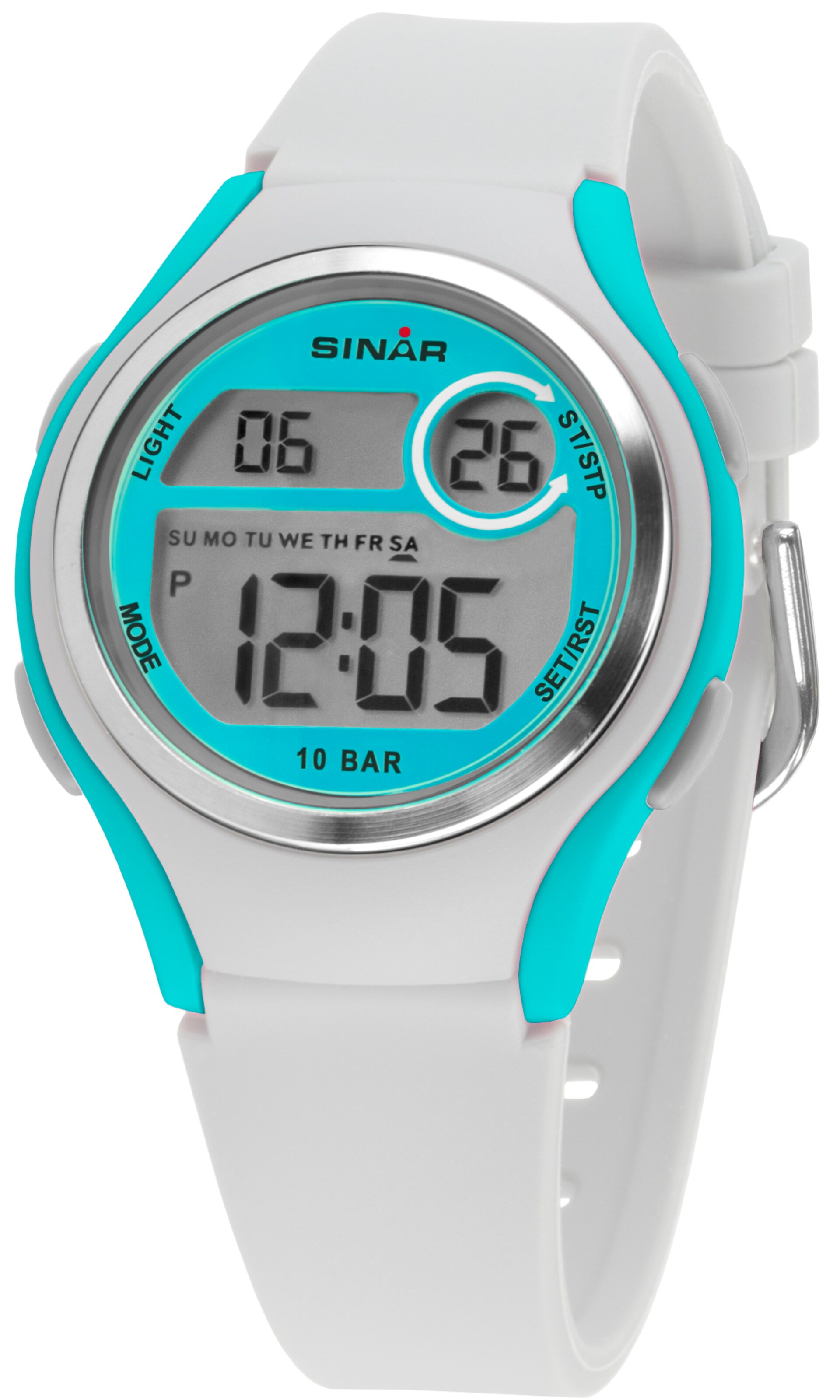SINAR Digital Watch in Blue: front