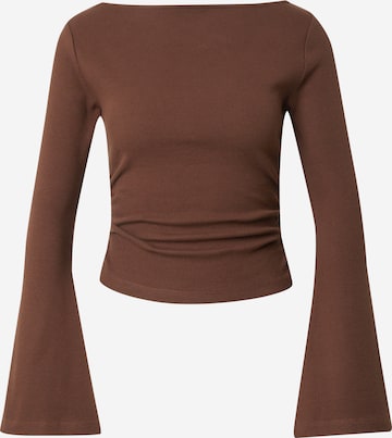 ABOUT YOU Paita 'Theres' värissä ruskea: etupuoli