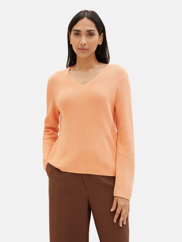 TOM TAILOR Sweater in Orange: front