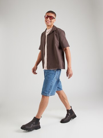 Abercrombie & Fitch Regular fit Πουκάμισο σε καφέ