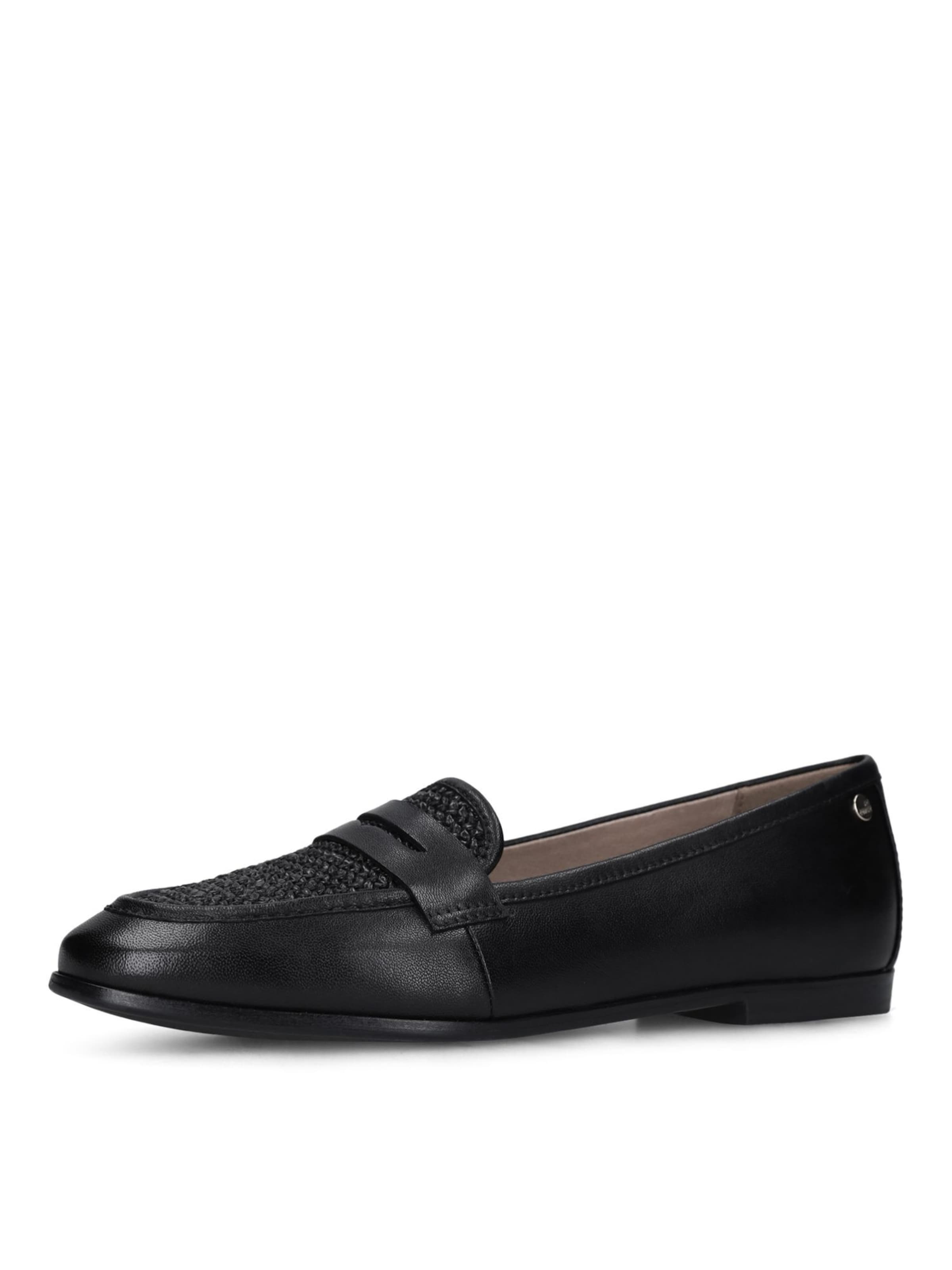 Mocassin no stress en noir : devant