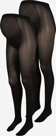 Collants Lindex Maternity en noir : devant