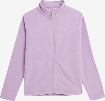 4F Athletic Fleece Jacket 'F146' in Purple: front