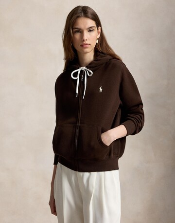 Polo Ralph Lauren Кофта на молнии в Коричневый: спереди