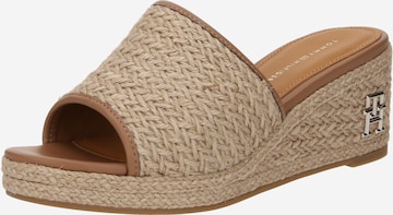 TOMMY HILFIGER - Zapatos abiertos en beige: frente