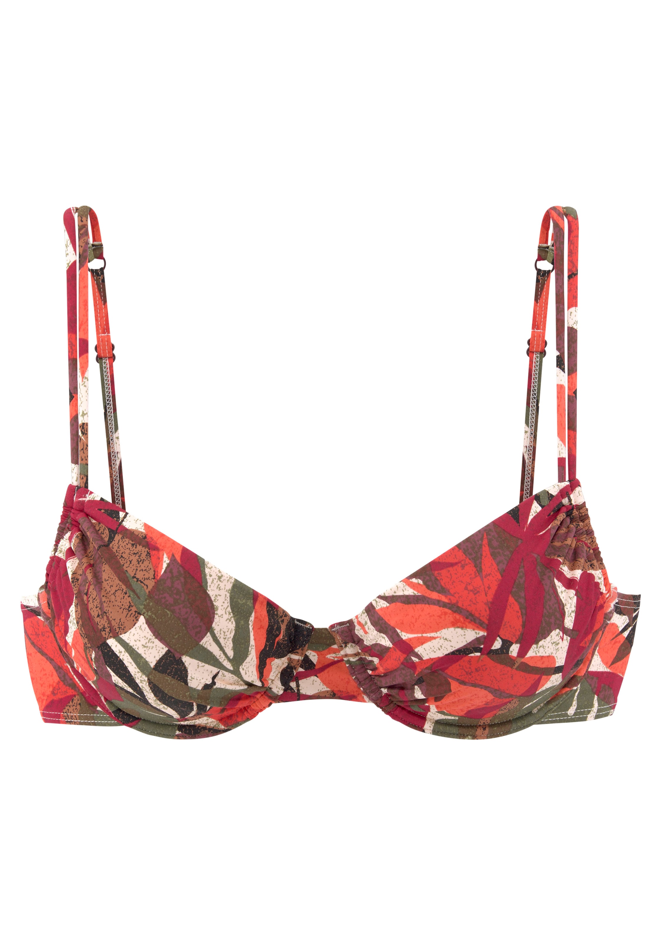 LASCANA - Balconet Top de bikini en naranja: frente