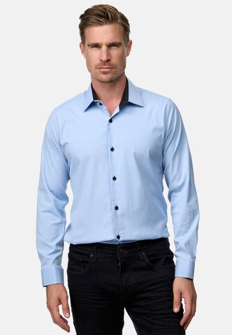 Rusty Neal Regular fit Overhemd in Blauw: voorkant
